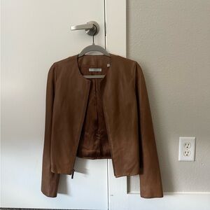 Vince Brown Leather Jacket